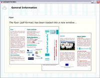 Screenshot from the flyer, presented on the cd-rom